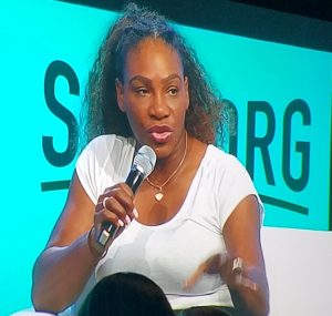 Serena Williams at Shop.Org 2018