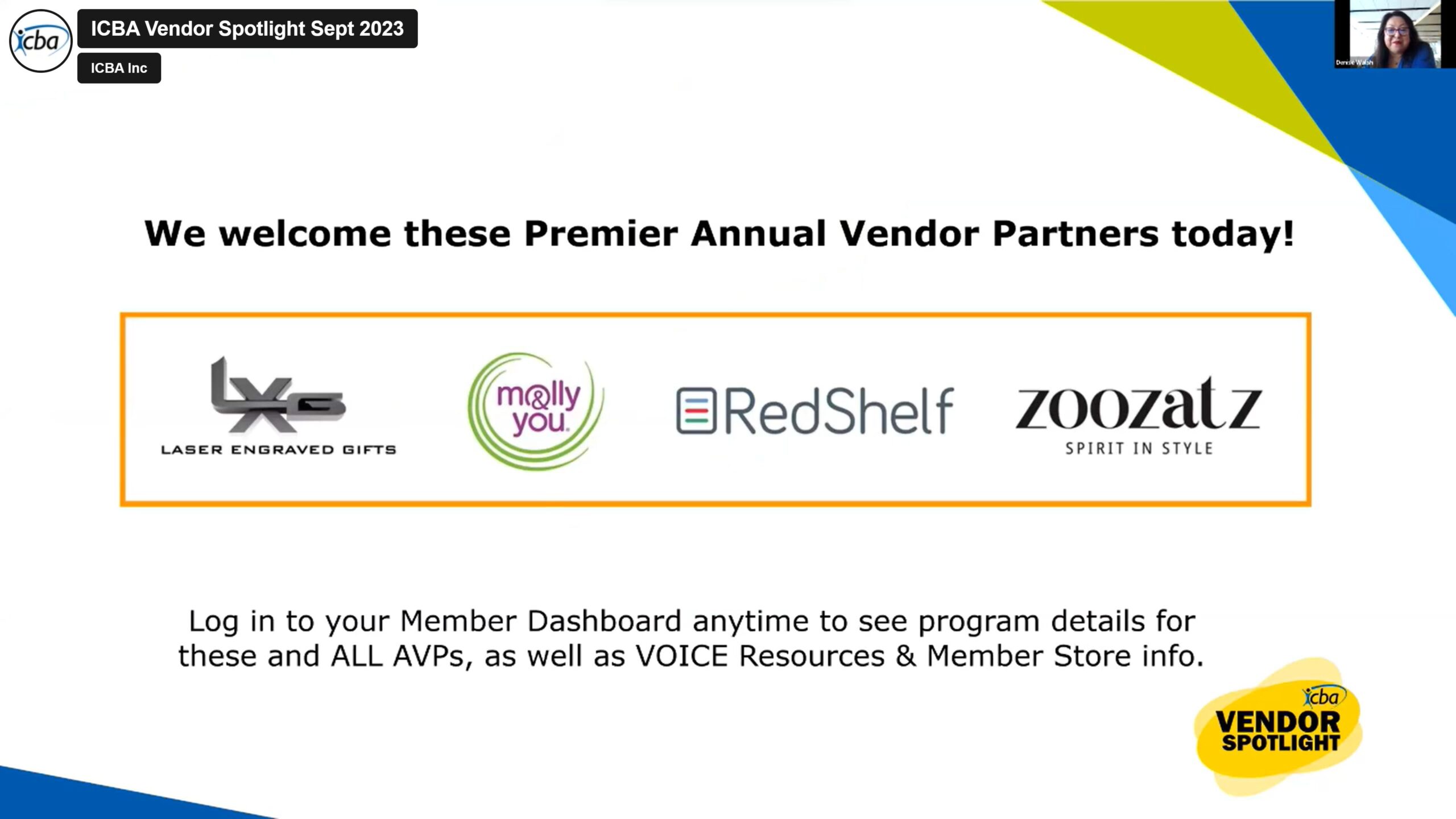 Colorful intro slide features logos for LXG, Zoozatz, Molly&you, and RedShelf, welcoming you to the webinar.
