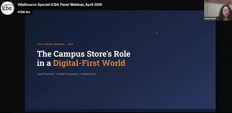 VitalSource deck screencap with title The Campus Store's Role in a Digital-First World